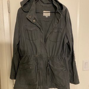 Grey military style jacket